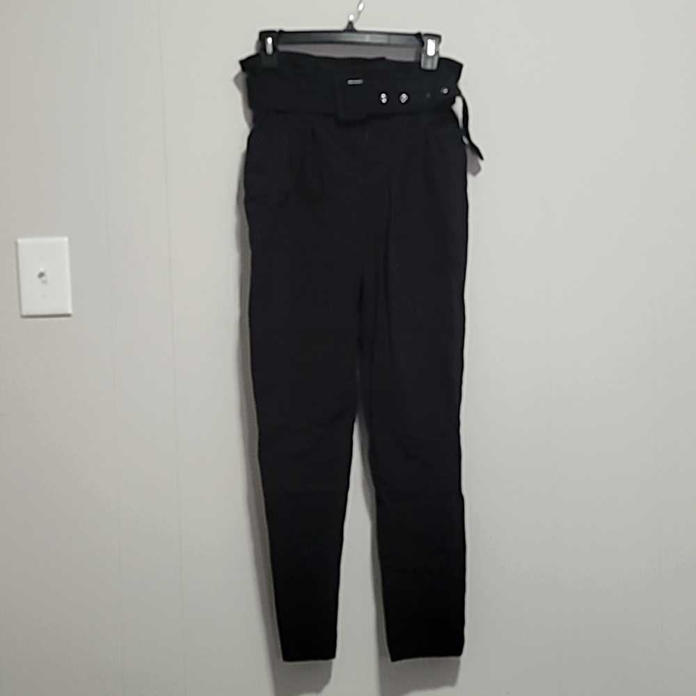 Paper Bag Pants with Belt